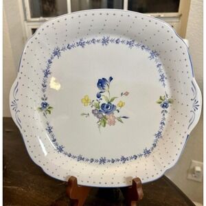 Nikko Blue Peony Handled Serving Bowl 11 1/8"